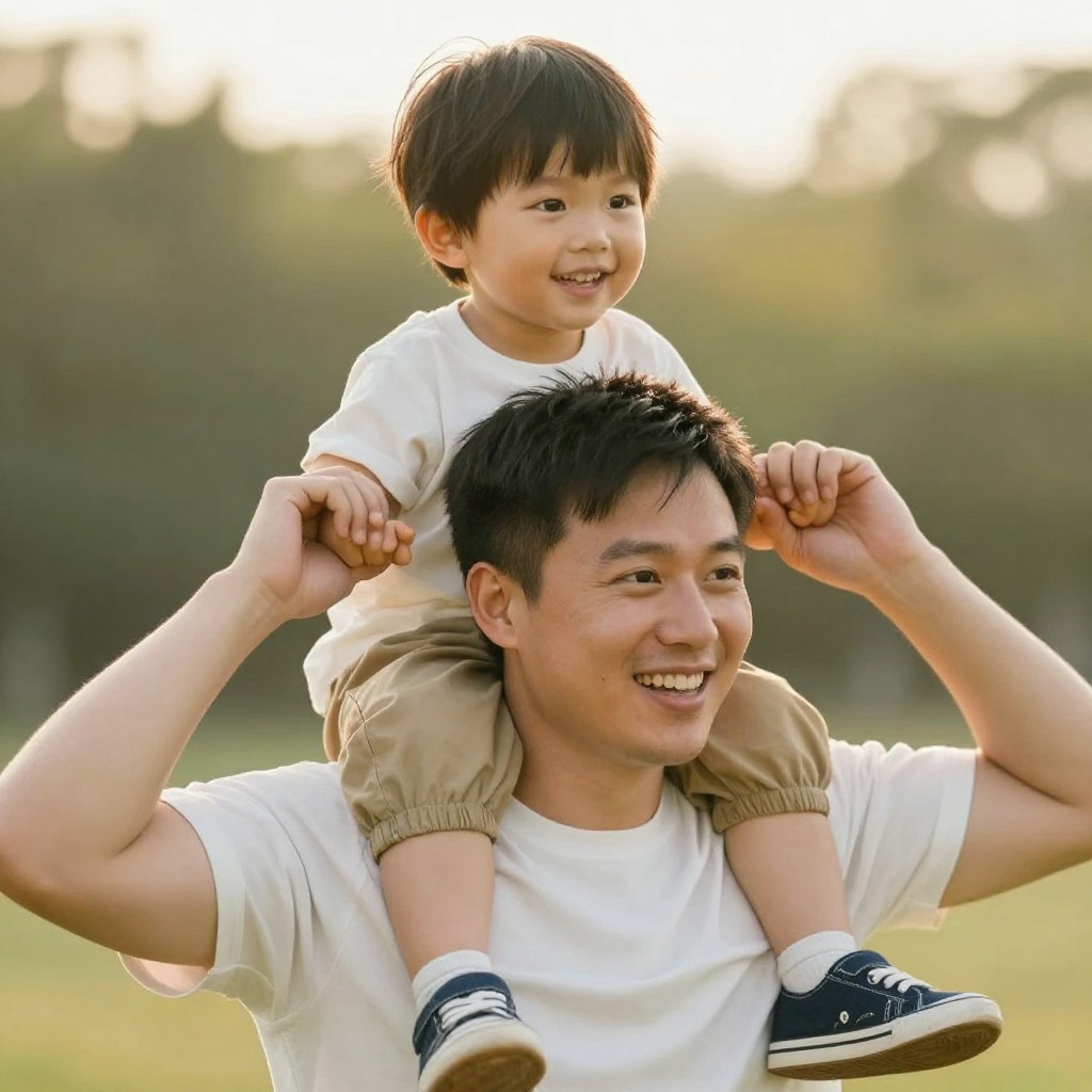 Папа с ребёнком